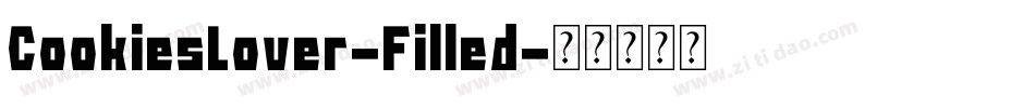 CookiesLover-Filled字体转换