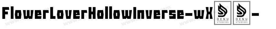 FlowerLoverHollowInverse-wX89字体转换