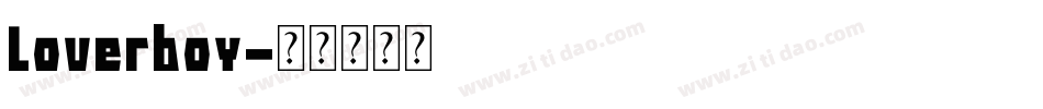 Loverboy字体转换