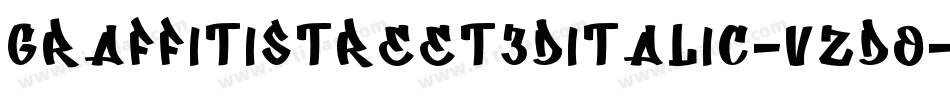 GraffitiStreet3DItalic-vzdO字体转换