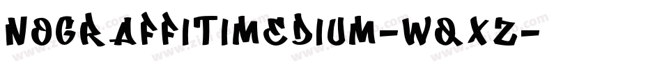 NoGraffitiMedium-wqXZ字体转换
