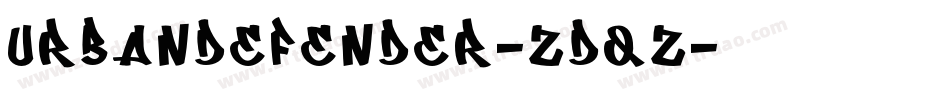 UrbanDefender-ZDqz字体转换