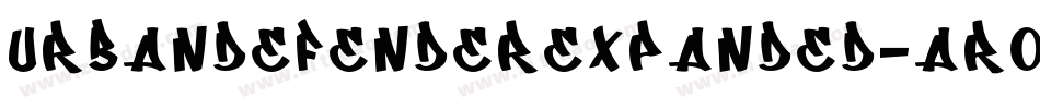 UrbanDefenderExpanded-Ar0A字体转换