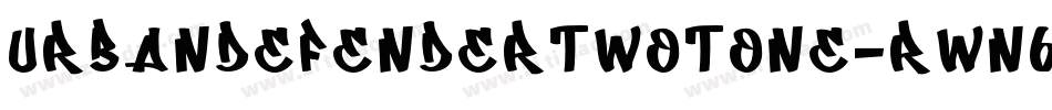 UrbanDefenderTwotone-RWn6字体转换