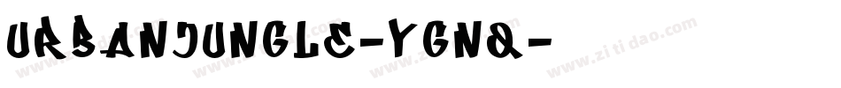 UrbanJungle-yGnq字体转换