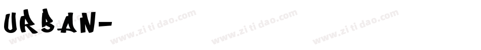 urban字体转换