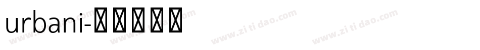 urbani字体转换