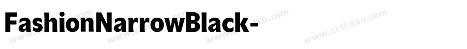 FashionNarrowBlack字体转换