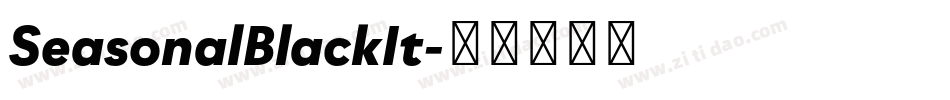 SeasonalBlackIt字体转换