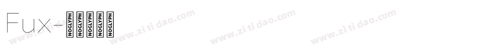 Fux字体转换