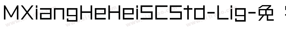 MXiangHeHeiSCStd-Lig字体转换