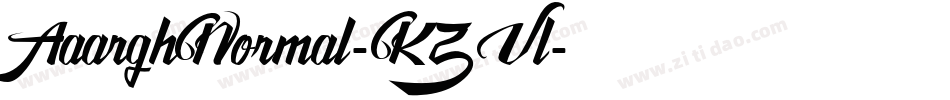AaarghNormal-KZVl字体转换