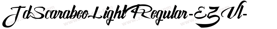 JdScarabeoLightRegular-EZVl字体转换