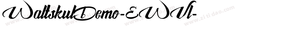 WaltskulDemo-EWVl字体转换