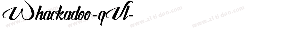 Whackadoo-qVl字体转换