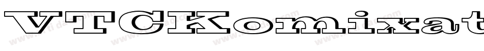 VTCKomixationHandBold字体转换