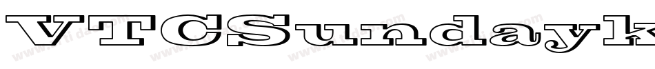 VTCSundaykomixBold字体转换
