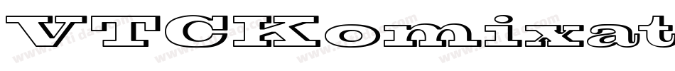 VTCKomixationSCBoldItalic字体转换