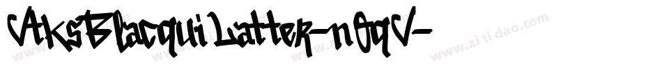 VtksBlacquiLatter-nOqV字体转换
