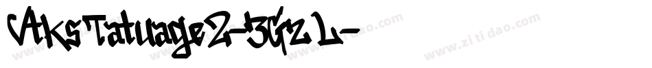 VtksTatuage2-3GzL字体转换