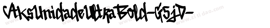 VtksUnidadeUltraBold-G5jD字体转换