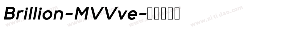 Brillion-MVVve字体转换
