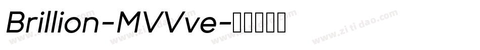 Brillion-MVVve字体转换