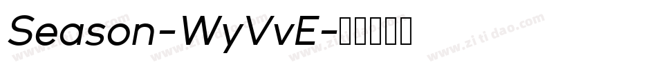 Season-WyVvE字体转换