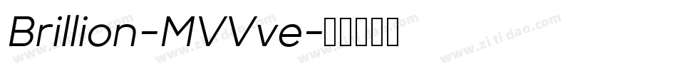 Brillion-MVVve字体转换