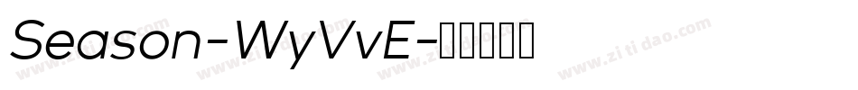 Season-WyVvE字体转换