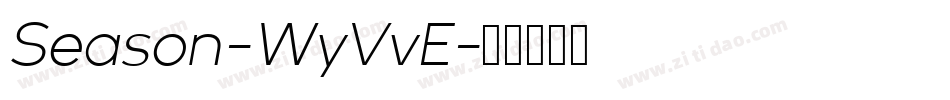Season-WyVvE字体转换