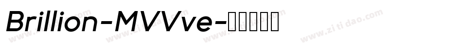 Brillion-MVVve字体转换