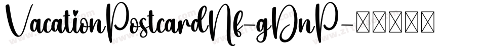 VacationPostcardNf-gDnP字体转换
