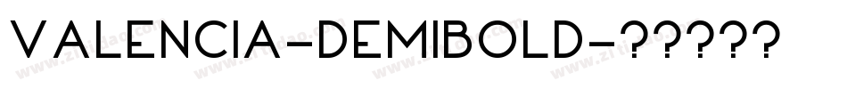 Valencia-DemiBold字体转换