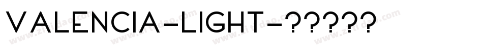 Valencia-Light字体转换