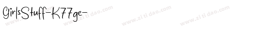 GirlsStuff-K77ge字体转换