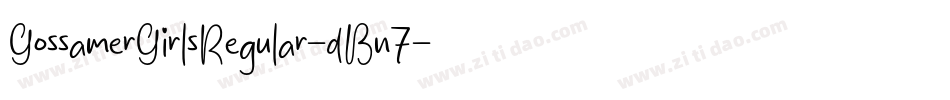 GossamerGirlsRegular-dBn7字体转换