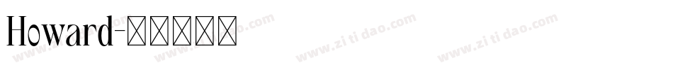 Howard字体转换