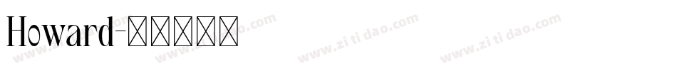 Howard字体转换