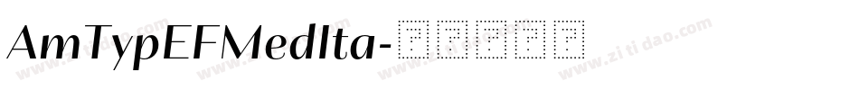 AmTypEFMedIta字体转换