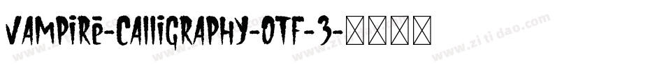 Vampire-Calligraphy-OTF-3字体转换