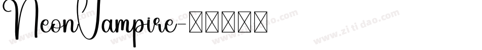 NeonVampire字体转换