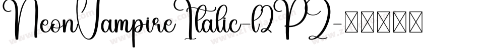 NeonVampireItalic-l2PZ字体转换