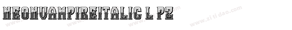 NeonVampireItalic-l2PZ字体转换
