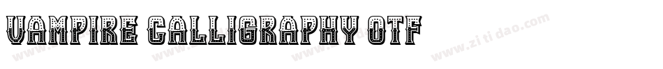 Vampire-Calligraphy-OTF-3字体转换