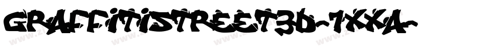 GraffitiStreet3D-7xXA字体转换