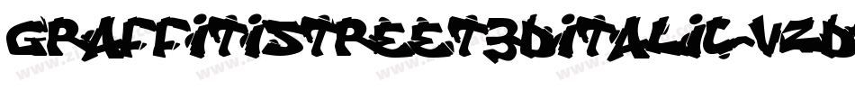 GraffitiStreet3DItalic-vzdO字体转换