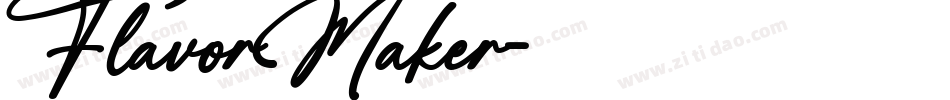 FlavorMaker字体转换