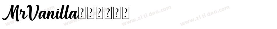 MrVanilla字体转换