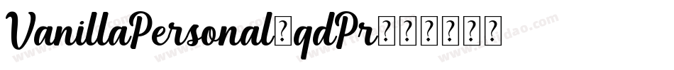 VanillaPersonal-qdPr字体转换